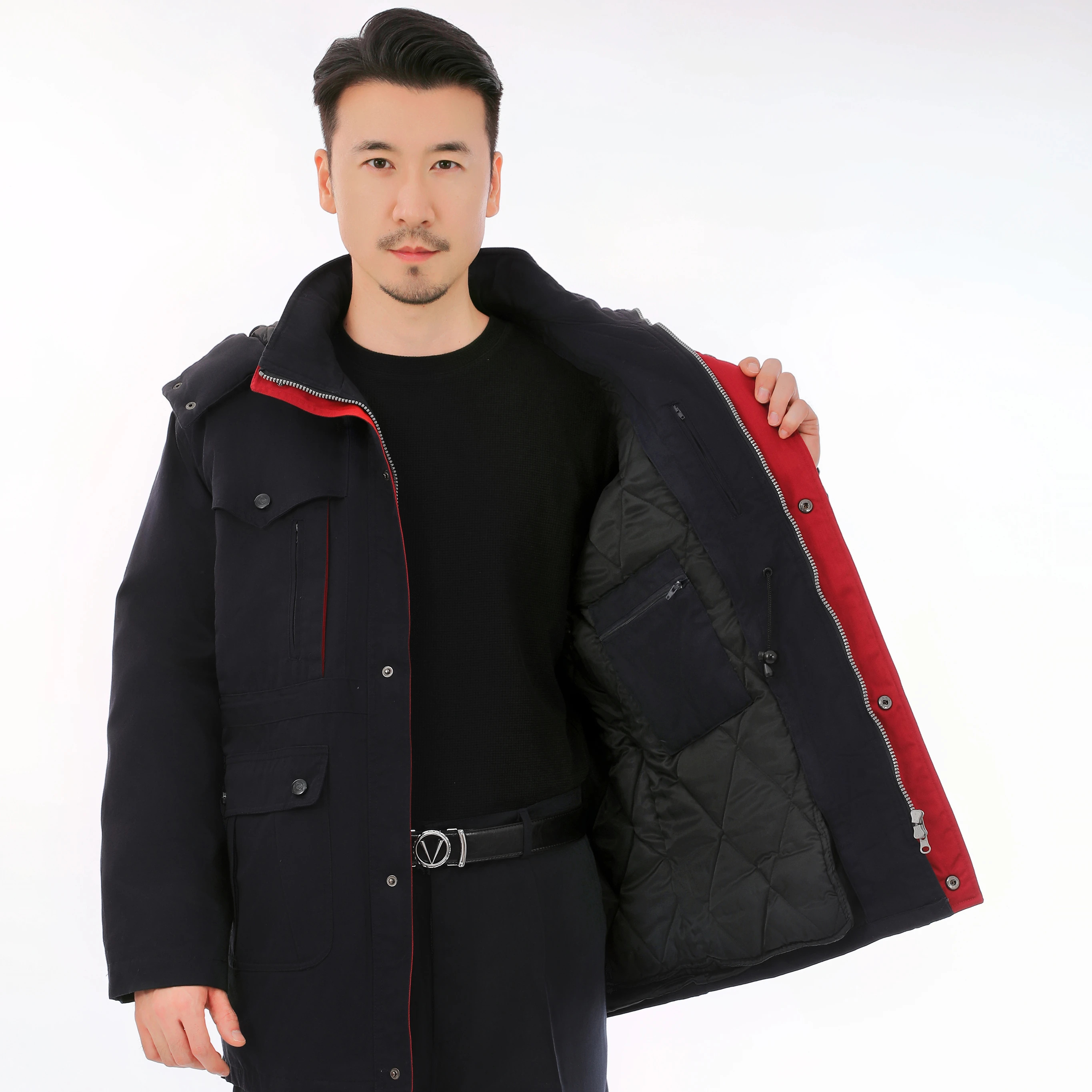 Hotselling Winter Warm Uniform Suit with Detachable Hood for AERO Industry]