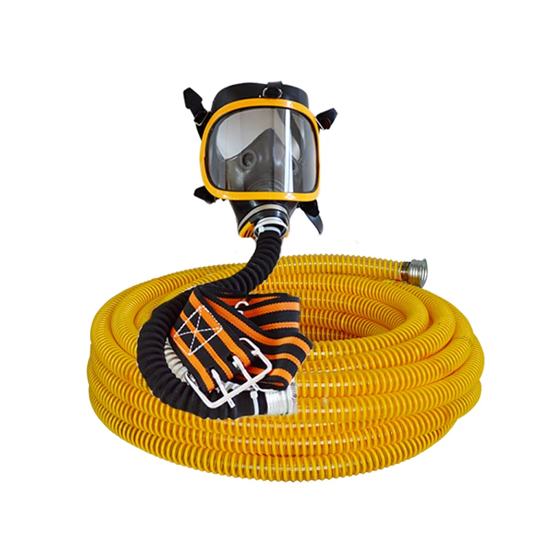 portable oxygen selfpriming flow supplied electric air supply long tube coveralls With Facemask