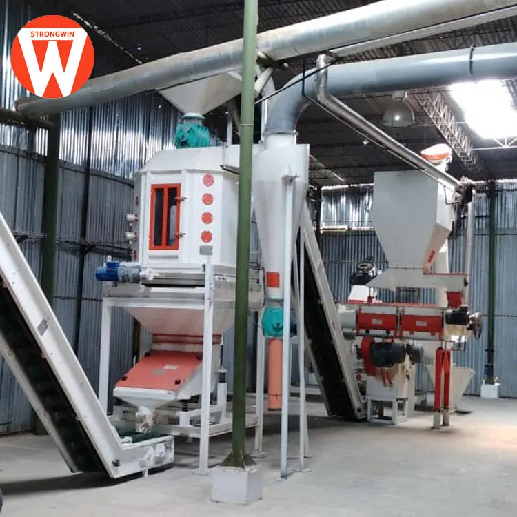 animal feed plant design poultry feed pellet production line plant for sale