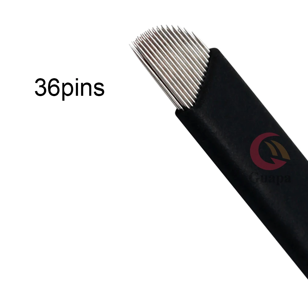 Newest Microblading Tattoo Needles Makeup Tools Double Rows 23pins/28pins/36pins Eyebrow Tattoo Blade For Eyeliner Ombre Brows