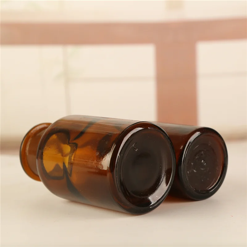 Wholesale Clear Amber Glass Apothecary Bottle Pharmacy Reagent Bottle With Glass Stopper