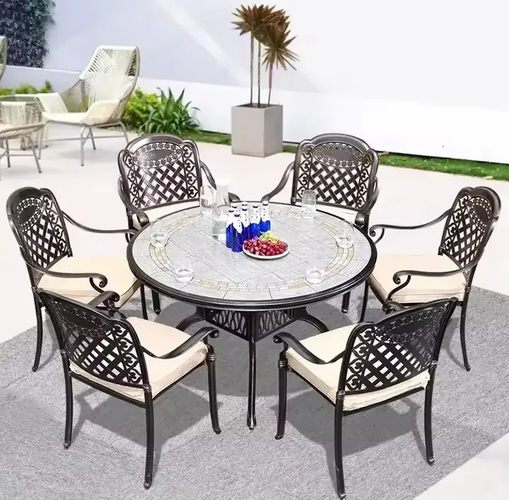 Patio Sets Rattan Chair Outdoor Furniture Garden Iron Modern Restaurant Patio Chair And Table