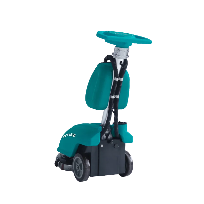 small road cleaning machine electric hand push mini single disc floor scrubber