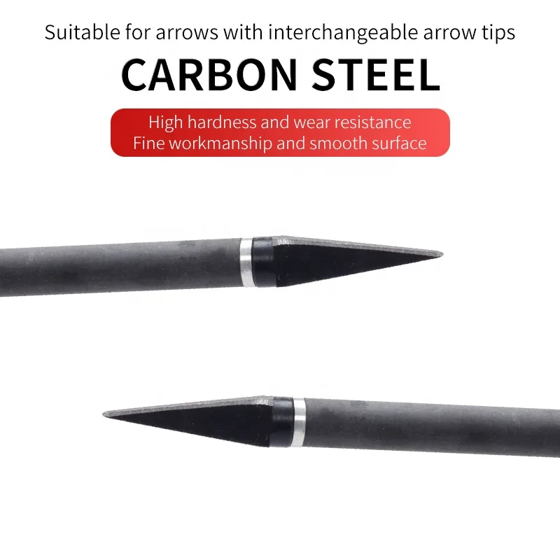 SPG Archery 105 Grain Hunting Broadheads Traditional Bow Carbon Steel Arrow Tip Point Arrowhead Change Outdoor Accessories