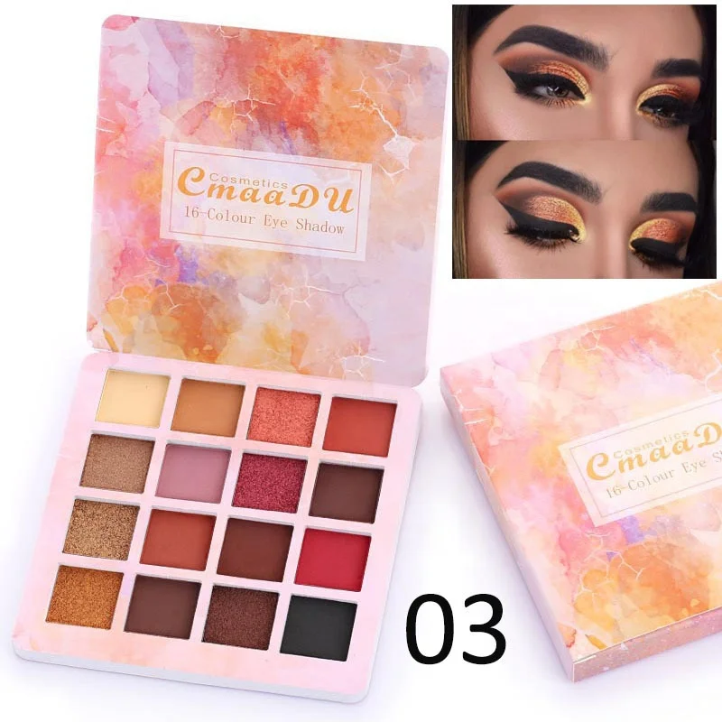 
Private Label Beauty Halal Cosmetic China Manufacturer Unique Chameleon Eyeshadow Palette Makeup Products 