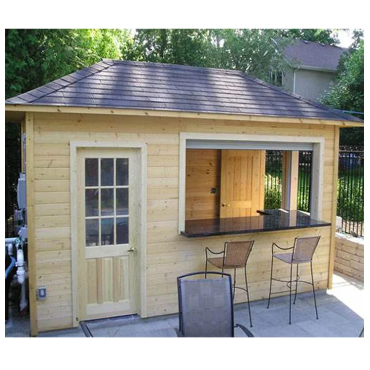 
Customized outdoor garden shopping mall movable wooden house 