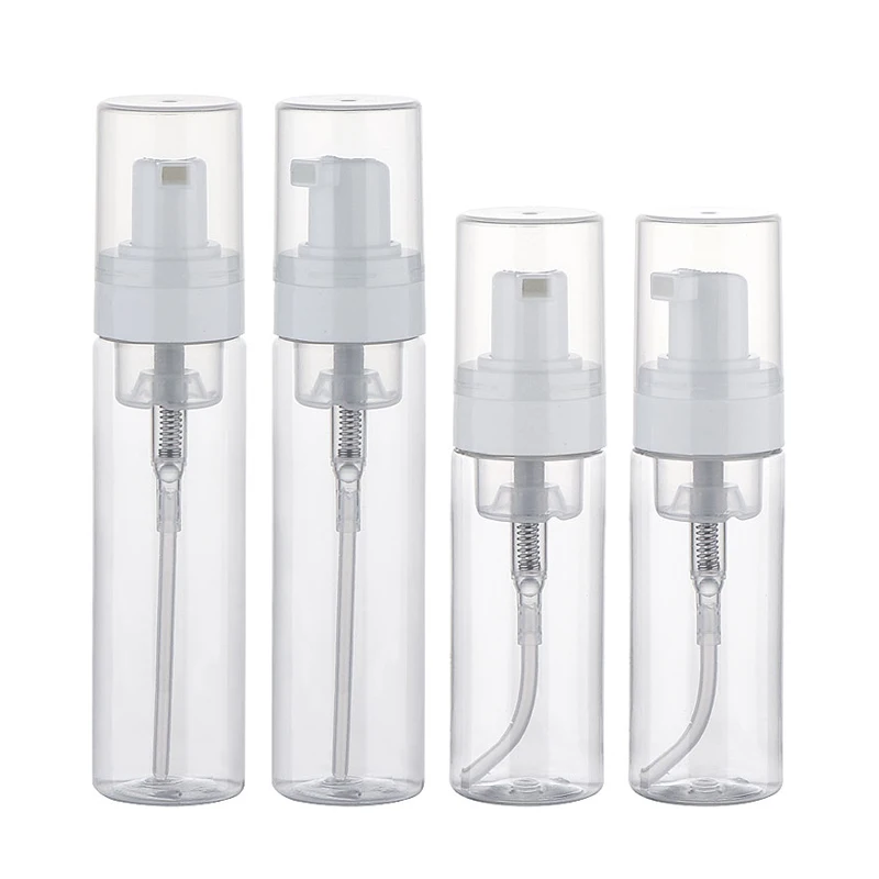 30ml 40ml 50ml 60ml 80ml plastic empty clear white dispenser soap shampoo foam pump bottle