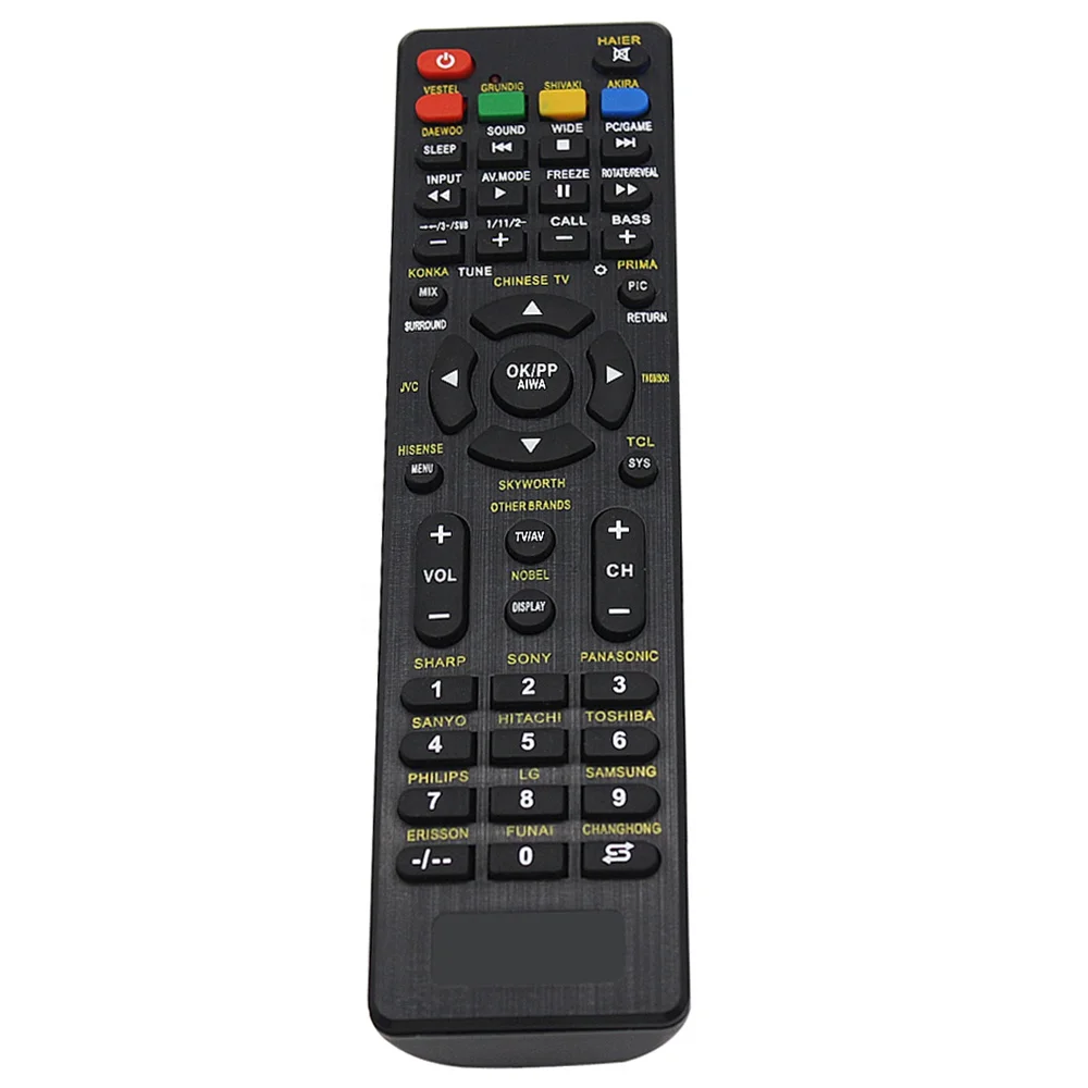 Ease Operate 47 Button Universal LCD TV Remote Control for HAIER SKYWORTH HISENSE LG All Brands LED TV Remote Controller