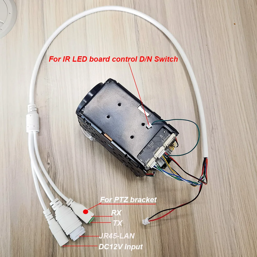 Camhi 4K 8MP IMX415 WIFI Wireless 360X Optical Zoom IP Camera Module Auto IRIS P2P On vif Tf Card Slot Max 256g