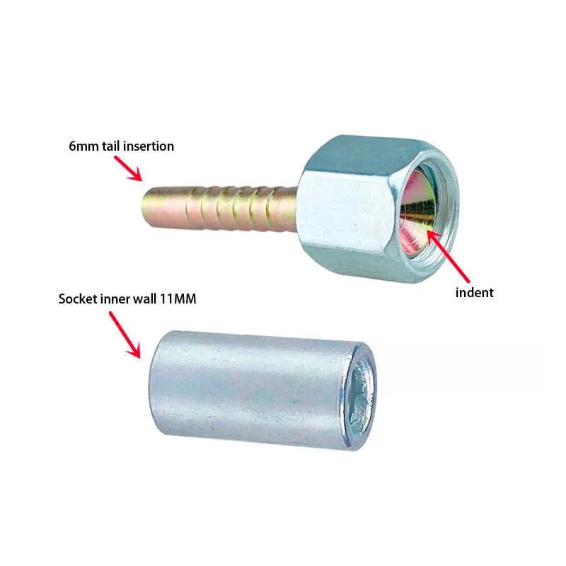 High Pressure Washer fittings And Connector Nipples With the Cone For  Internal thread 14 convex and concave interface