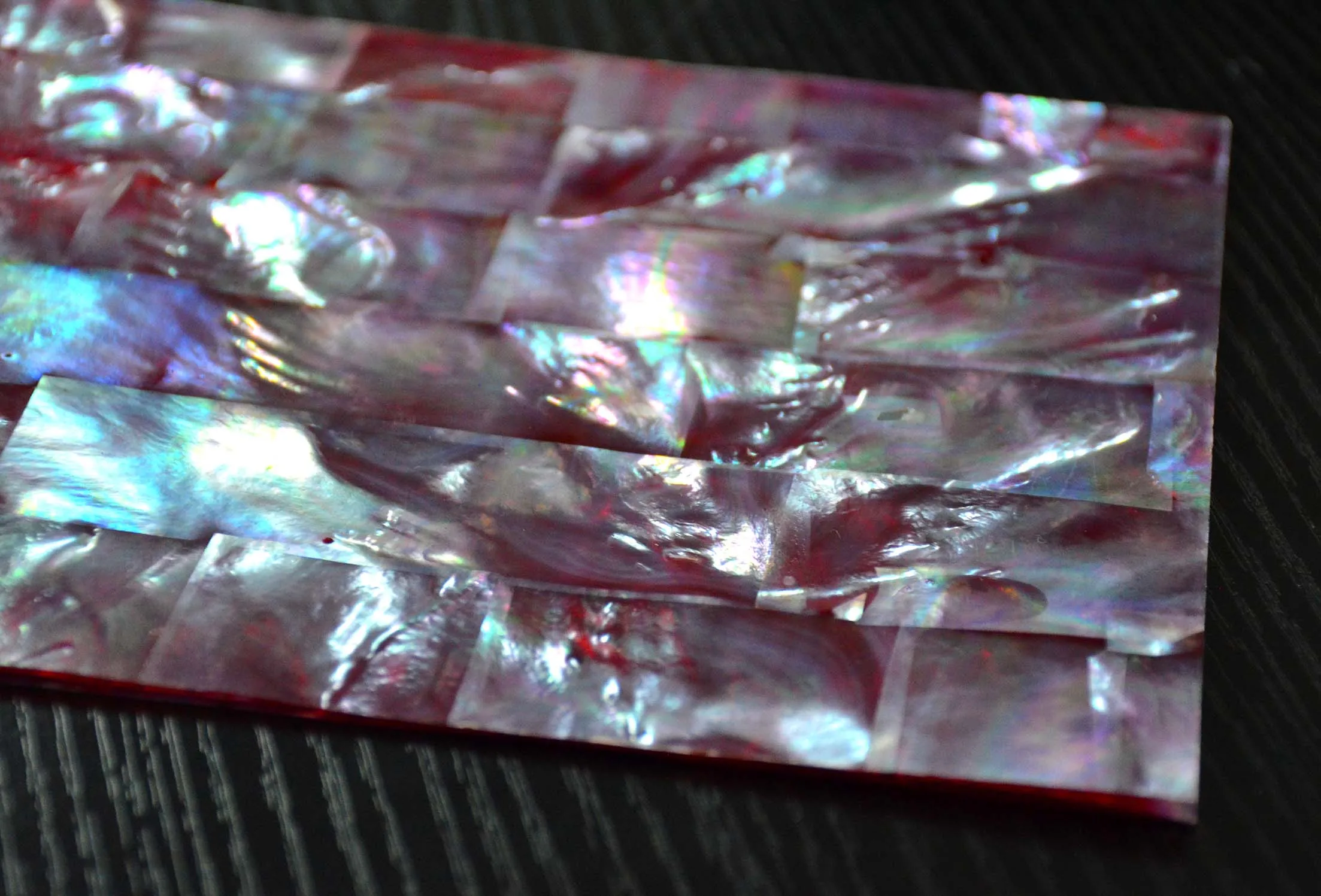 Customizable Mother of pearl shell veneer paua abalone paper laminate shell sheet DB-005