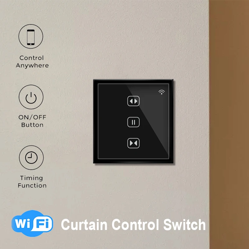 Electric smart switch control panel 220V smart home automation remote control for roller blind curtain