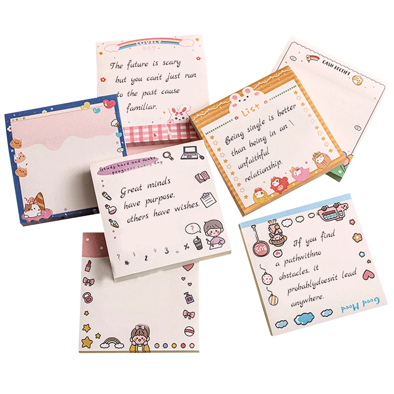 Customized self-adhesive stationery products transparent sticky notes