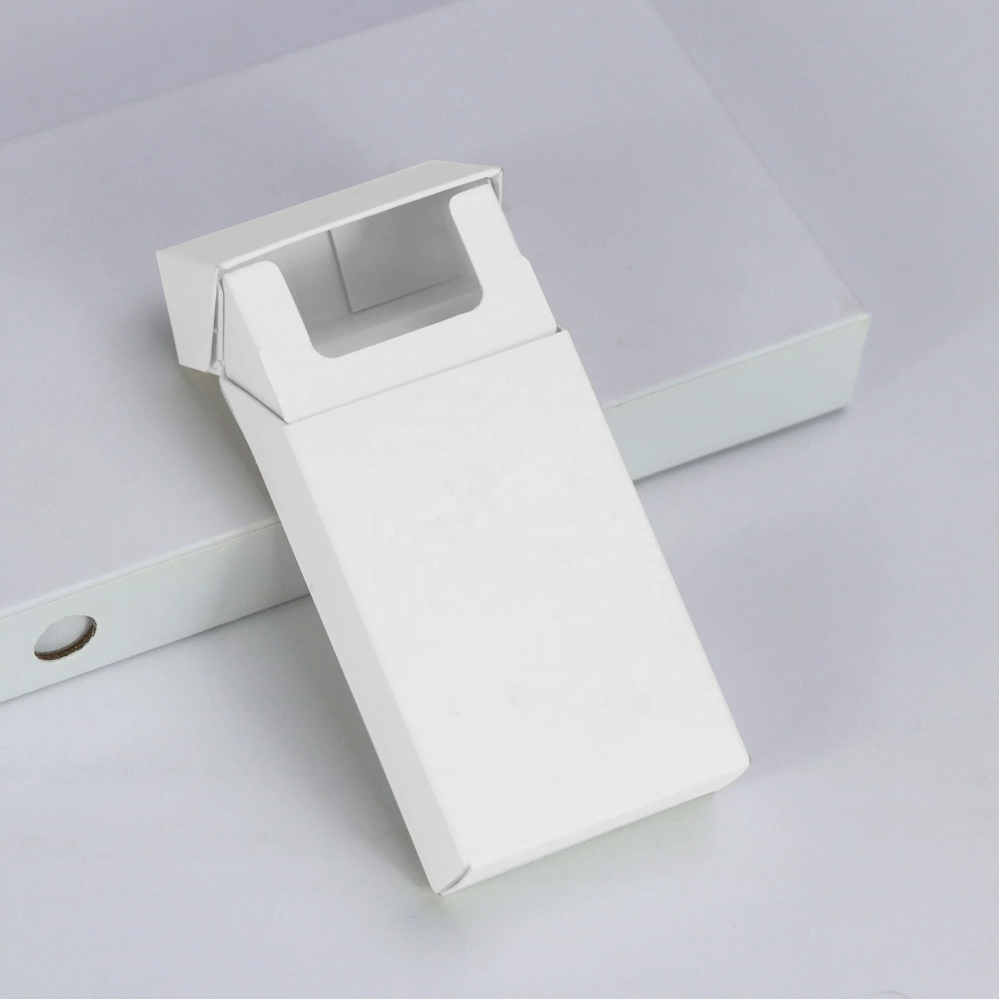 Custom Printing Paper Cigar Box Packaging Blank White Cigarette Packs Empty Cardboard Cigarette Boxes