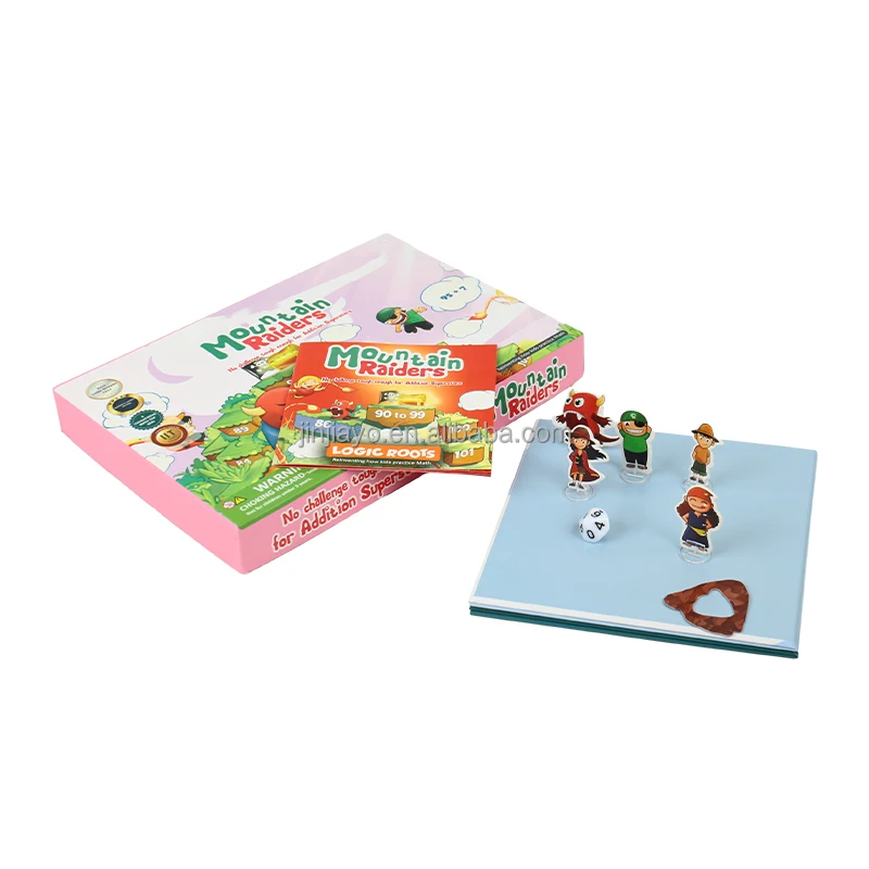 Jinayon Customized Design Paper Board Game Set High Quality Puzzles Toys For Kids Playing Strategy Board Games