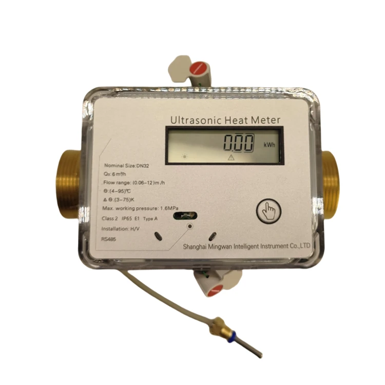 MID CE Certified High-Precision Brass 40mm Ultrasonic Heat Meter Flow Meter with M-BUS RS485 LoRa LoRaWAN