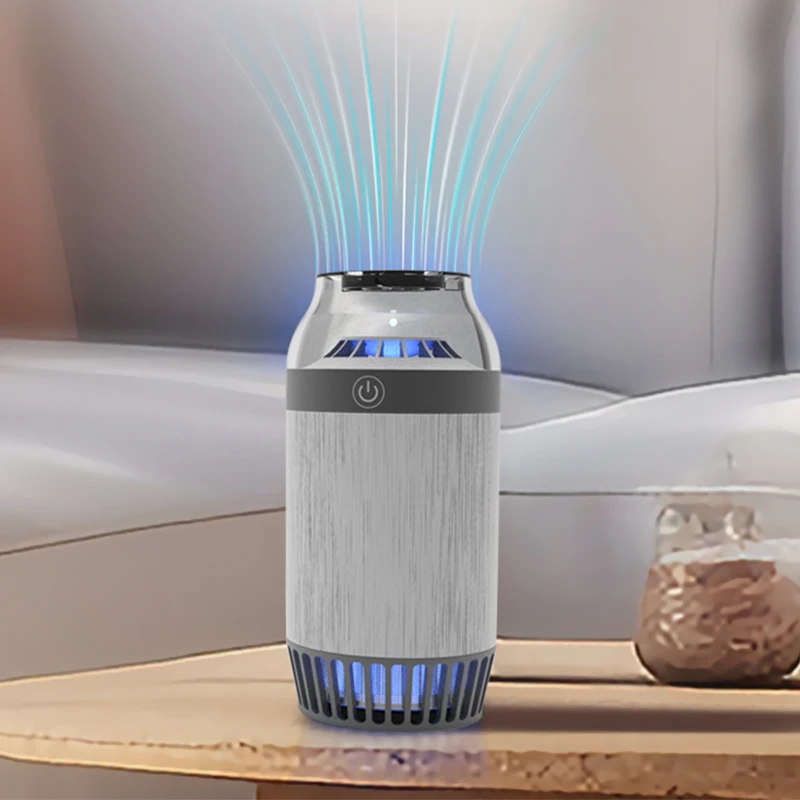 Portable Rechargeable 2400mAh Battery Air Filter Car Home Office Refrigerator UV TiO2 Photocatalyst Air Purifier