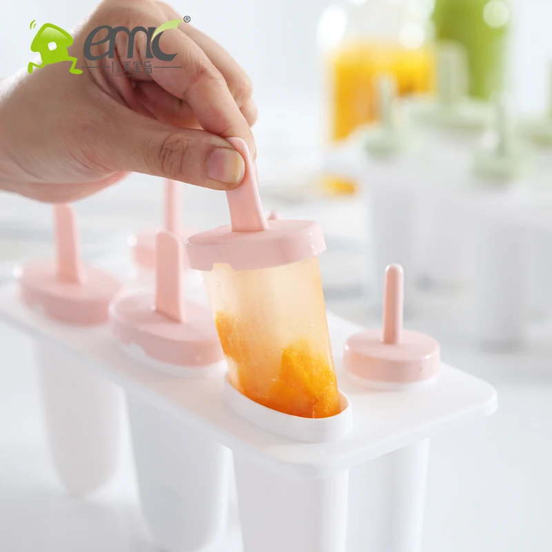 BPA Free Handmade Plastic Popsicle Ice Pop Mold Ice Cream Sticks Maker with Tray