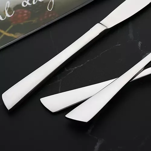 12 PC Luxury Royal Metal Silver Table Knives Set for Dinning Use - 8.7Inches