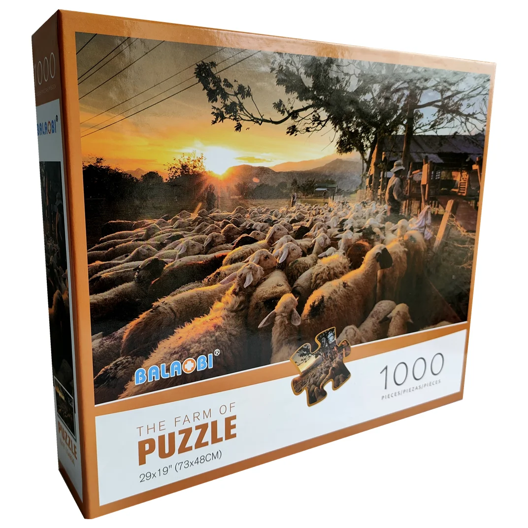 
1000 pieces puzzle and 500 pieces puzzle High quality sheep sheep picture mosaic adult children puzzle 