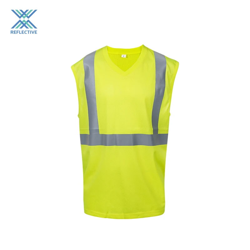 LX One-Stop Purchasing Safety Vest Raw Material Including Reflective Strips Fabric Zippers For Reflective vest