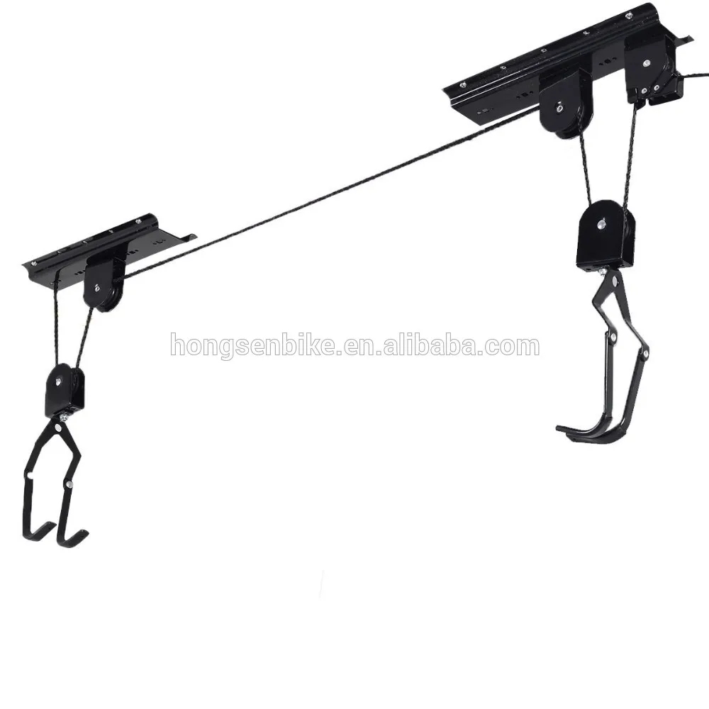 Hot Sale Ceiling Mounted Cycle Bike Bicycle Lift Storage Rack Holder Garage Hook