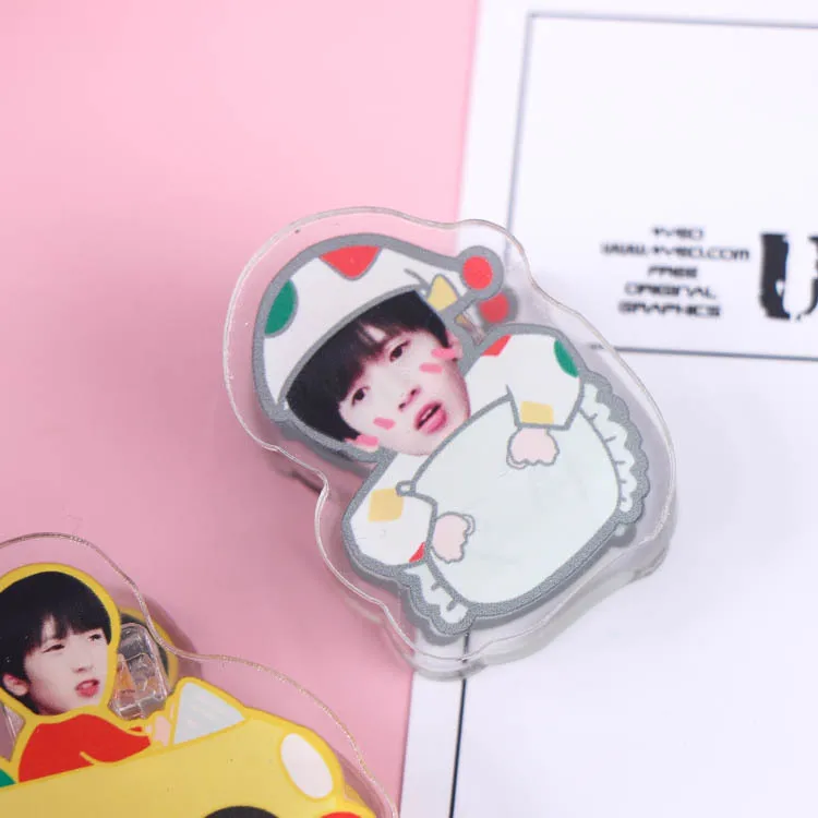 Custom Design Memo Paper Journal Planner Notebook Reminder Note Stationery Acrylic Clip