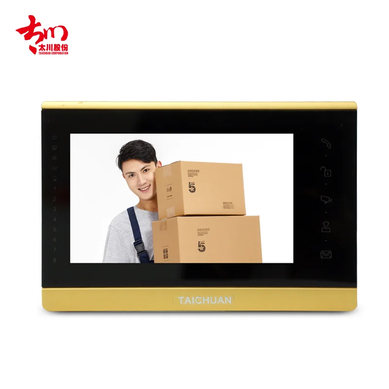 Простота установки 7 дюймов TFT LCD экран для квартир видео домофон