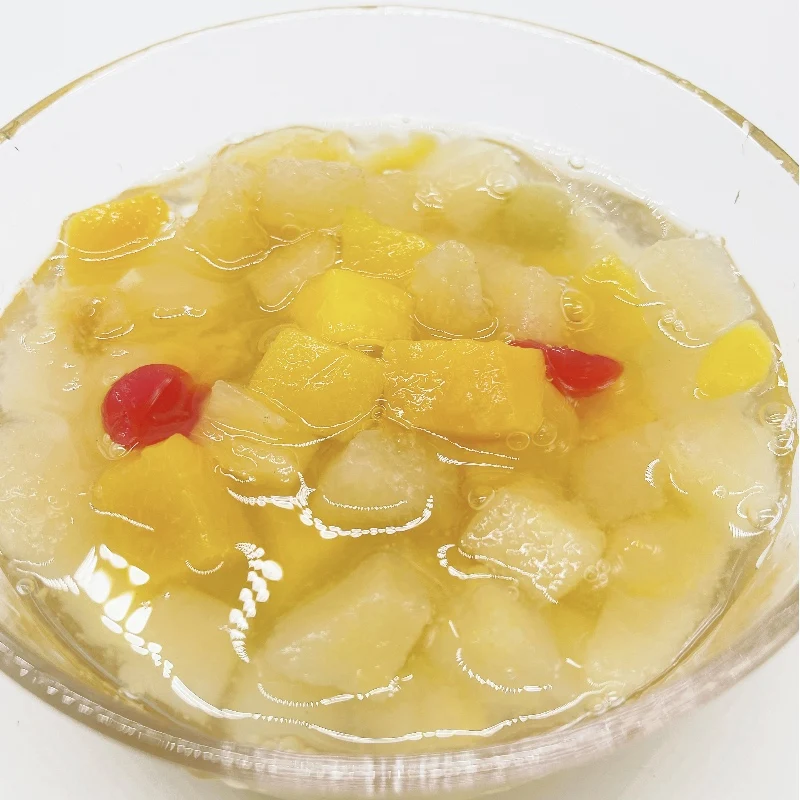 От фабрики Китая наивысшего качества Здоровое питание OEM 4250 г фрукты консервированный фруктовый коктейль с использованием свежих фруктов