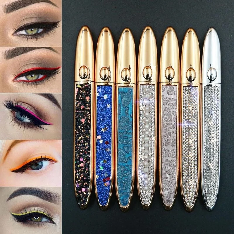 magnetic eyelashes with eyeliner custom box water activated liquid adhesive magnetic lashglue pen eyeliner glue pen eyeliner