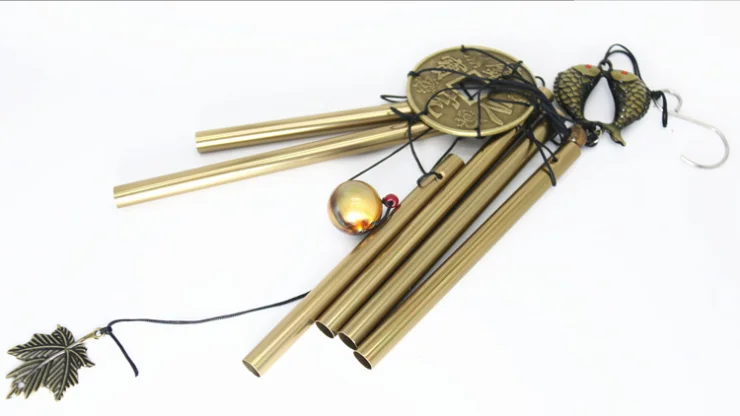 Custom Traditional Copper Wind Chimes for Outside Elephants Peacocks Fish Sailboats Sharp Garden Decorations for Christmas