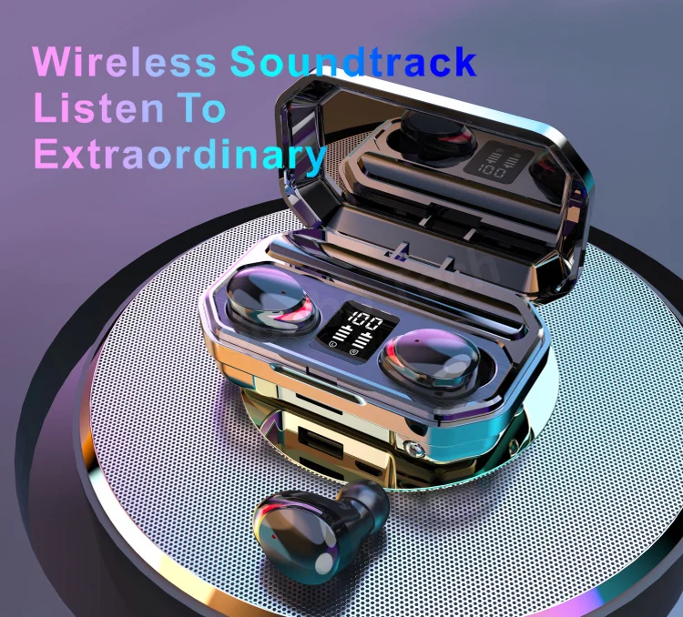 Promotional OEM M15 In Ear BT Headphones Gaming Headset True Wireless Stereo Earphone for TWS