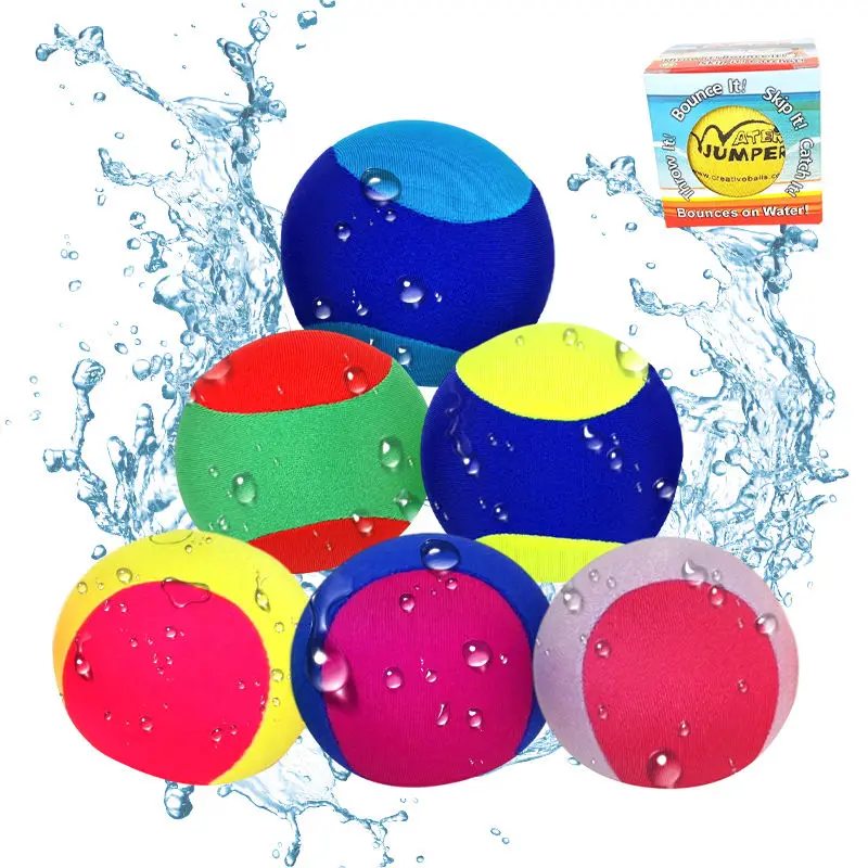 2024 Summer Outdoor Stress Squeezing Soft Toy Gel Filled Water Ball Reusable Tpr Water Bouncing Ball For Kids