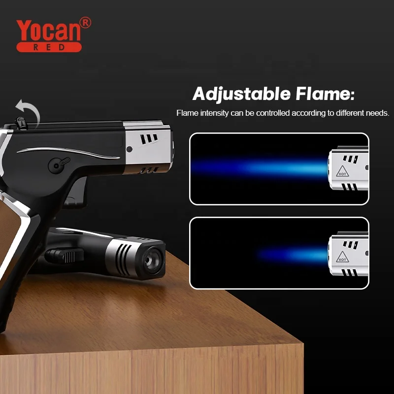 Manufacturer high temperature chang color pieces red fire kitchen flame torch lighter spray gun