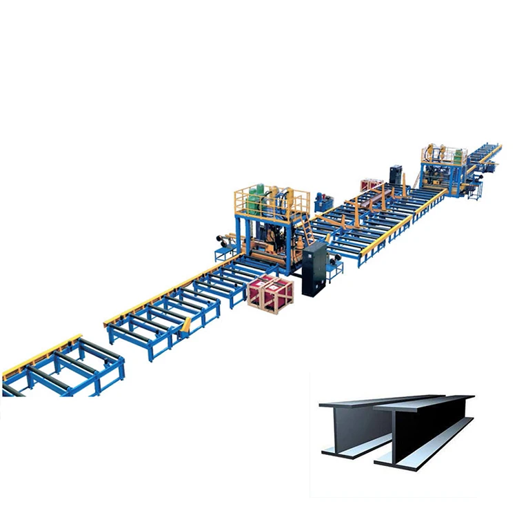 H Beam assembly welding straightening machine steel making machine beam h beam production line