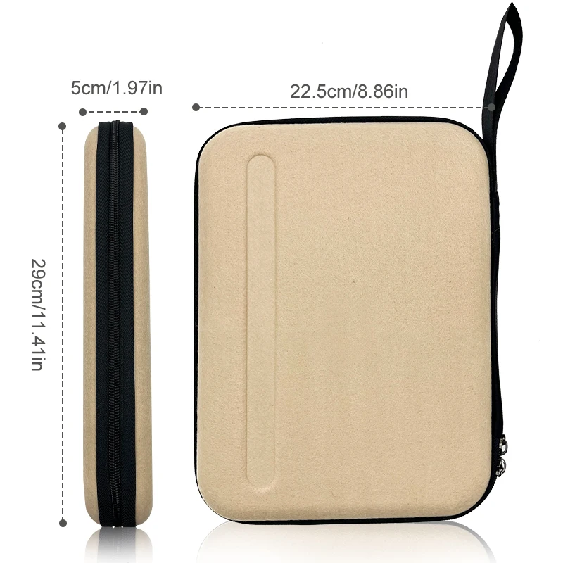 Waterproof Shockproof Black Zipper Laptop Bag For Macbook Pro 13 Case For Macbook EVA Hard Case