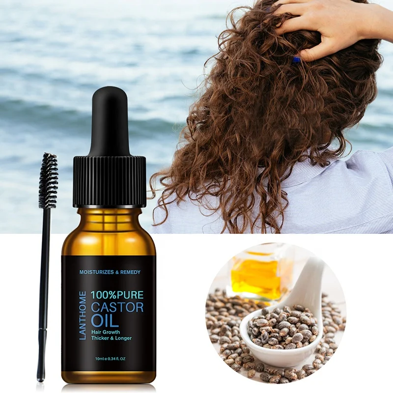 
Factory Price Effective Cold Pressed Natural Hair Growth Fast Castor Oil Pure Organic Castor Oil For Eyelash Eyebrow Hair 