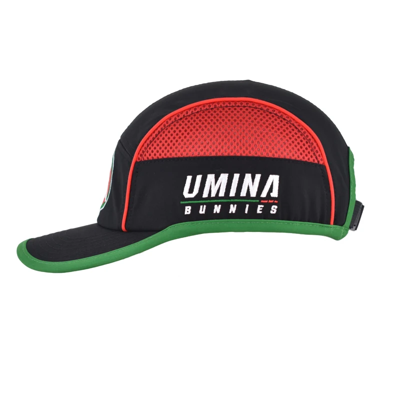 OEM Applique Sports Hats High Quality Embroidery Patch Custom Logo Stitch Sandwich Mesh Running Caps