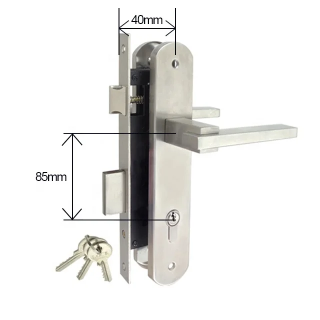 Cylinder Open Full Set Manufacture Stainless Steel Handle And Plate Mortise Cylinder Lockset