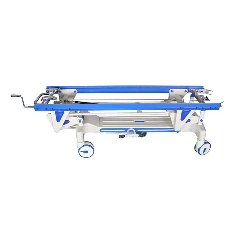 B1 Luxury Emergency Patient Stretcher Trolley Manual Transfer Ambulance Transport Stretcher With Mattress