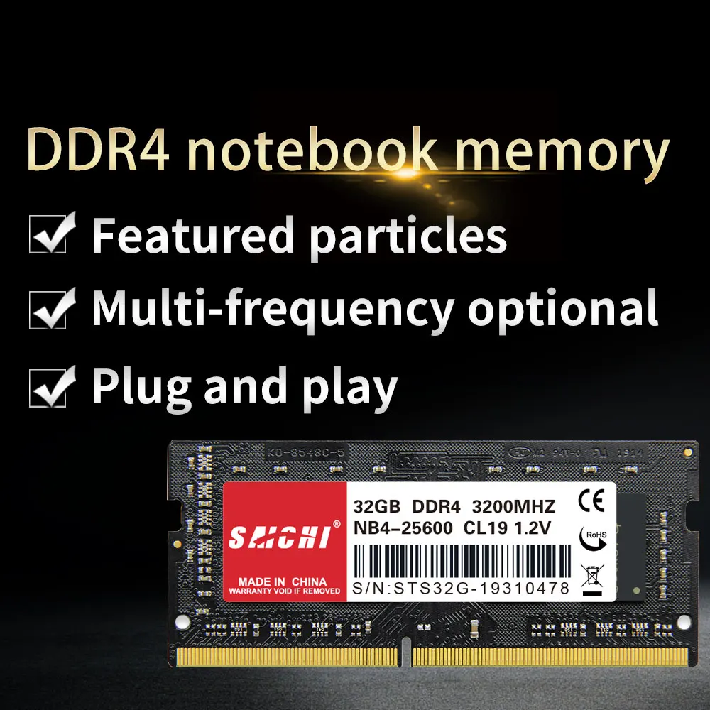  Лидер продаж на Amazon ноутбук SODIMM DDR4 32 Гб 3200 МГц оперативная