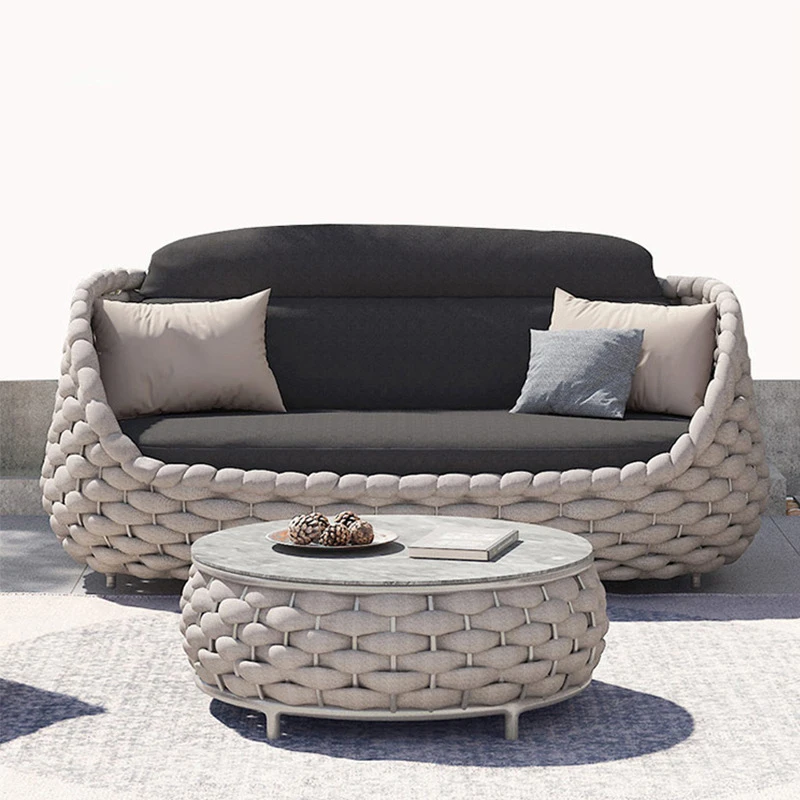 Iron Waterproof Rattan Woven Casual Table Sets Chairs Garden Chairs Garden Sofas Outdoor Furniture Garden Sets Outdoor Tables