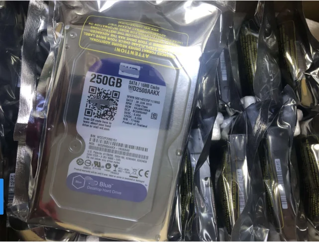 Для WD2500AAKX 250 ГБ SATA 3 5 дюйма HDD Рабочий стол синий Жесткий диск 7200 об/мин 16 Мб кэш 6 0 ГБ/сек. внутренний