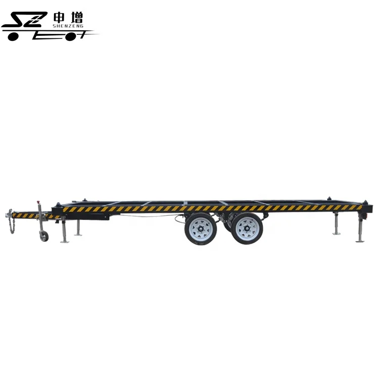 3ton container trailer 20ft house chassis trailer