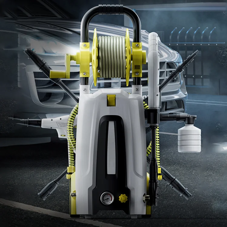 Gubot Custom Printed  45-90bar pressure pump car washer car washer automatic high pressure car washer machine