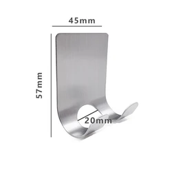 Cheap Price 304 Heavy Duty Razor Holder Stainless Steel Waterproof Hanging Wall Adhesive Hooks for Bathroom