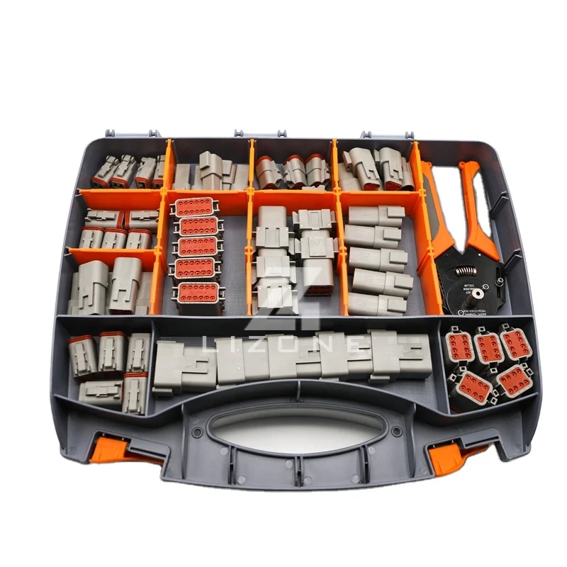 Deutsch dt series automotive waterproof connector with plug solid barrel crimping tool