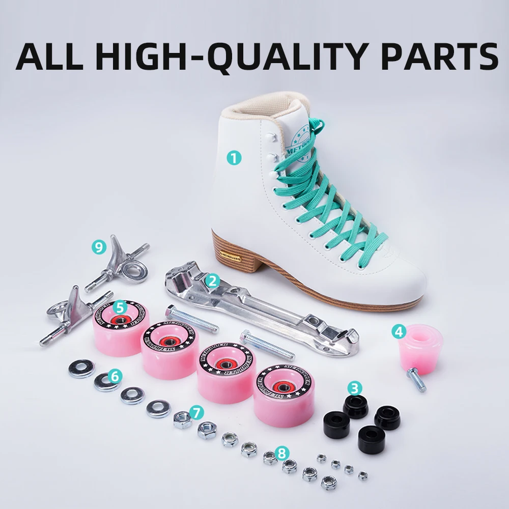 New Product Quad Four Wheel Roller Skates Double Adjustable Double Row Roller Skates Wholesale Kids Roller Skates