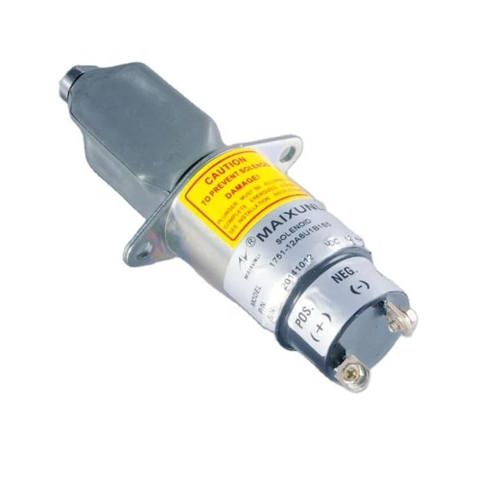 used engine parts 1751-12A6U1B1S5 /SA-4259-12 Fuel shutoff Solenoid 12V Stop Solenoid for Kubota 3A Kit