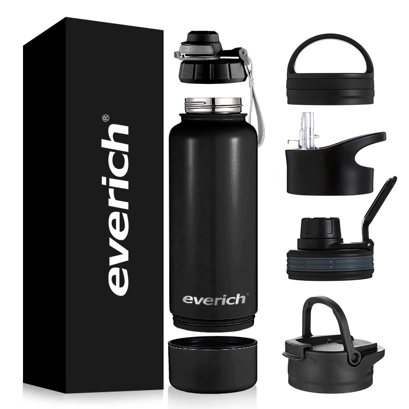 Food Storage Double Wall 304 Stainless Steel Water Bottle Insulation Vacuum Flask with Pet Food Bowl Dog Bowl